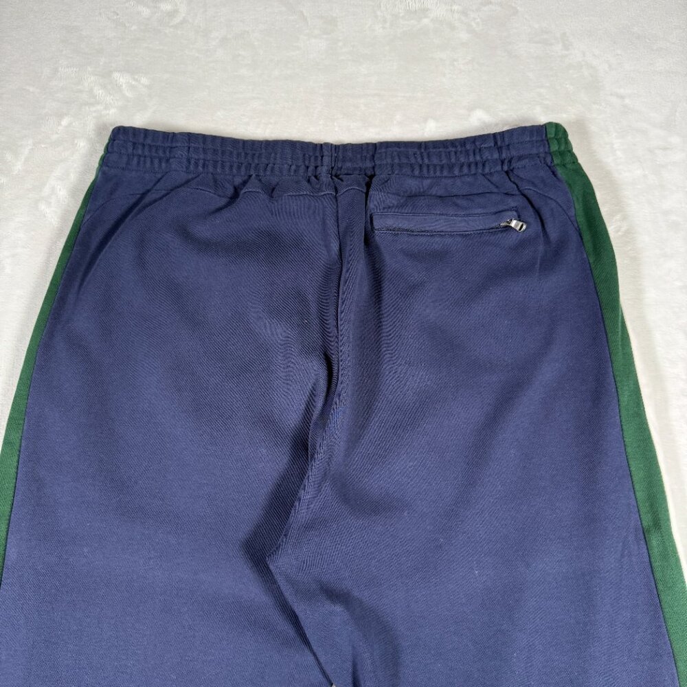 Polo Ralph Lauren Jogger Men Size L Blue Pockets 100% Cotton Red Logo Vintage - Picture 11 of 13